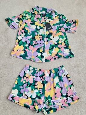 VERA WANG Women's 2pc Flirt Sleepwear Size XS Multifloral